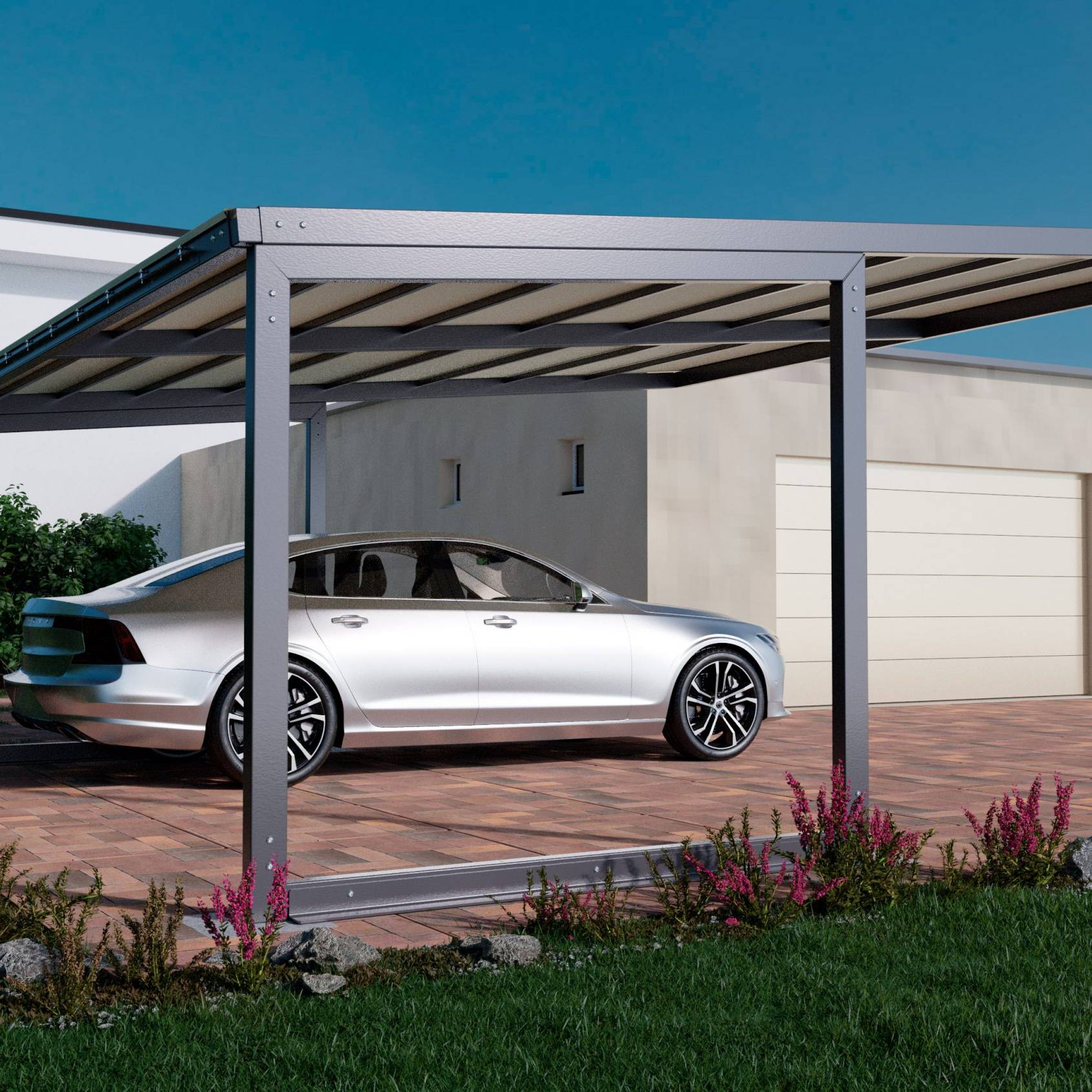 CARPORT MODERNO ASIMMETRICO